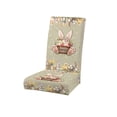 thumbnail image 1 of SIYTUAU Festive Rabbit Stretchable Chair Cover For Dining Room Chair Protector Easter Holiday Home Decor E, 1 of 7