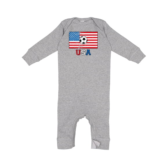 Inktastic USA Soccer Baby Romper Coveralls
