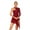 Burgundy, variant on Doomiva Women's Lace Patchwork One Shoulder Asymmetric Leotard Lyrical Dance Figure Ice Skating Dress Burgundy S