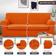 thumbnail image 4 of Funda para Sofá U-NICE HOME Stretch para 2 Plazas Naranja Lavable, 4 of 7