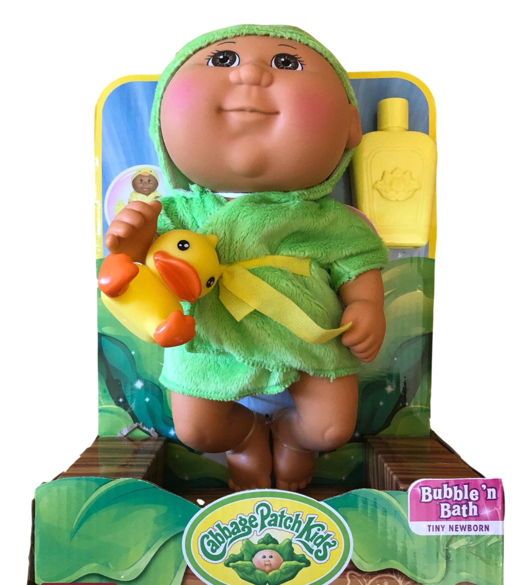 Cabbage Patch Kids Bubble N Bath Baby Doll Dark Skin/Brown Eyes Frog