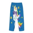 thumbnail image 5 of Daiia Cool Unicorn Star Golden Women's Sleep Pant with Pockets and Drawstring,Pajama Pants-Large, 5 of 9