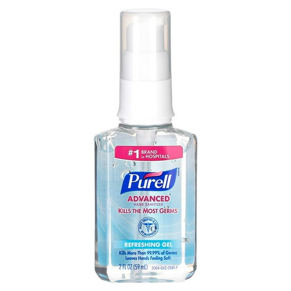 Purell Advanced Hand Sanitizer Refreshing Gel Pump Bottle, 2 Oz