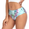 thumbnail image 2 of Balery Dragonfly Floral Ropa Interior de Algodón para Mujer con Dibujo – Braguitas Cómodas y Elásticas, Estilo Clásico-4X-Large, 2 of 6