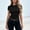 Black, variant on Women's Casual Fitted T-Shirt Crew Neck Short Sleeve Slim Fit Basic Top Orange M