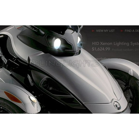 Can-Am Spyder Roadster Trike Xenon HID Conversion Kit for Headlamps Headlights Head Lamps Lights