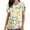 Blue#, variant on Scrubs for Women, V Neck Short Sleeve Scrubs Tops Fashion Casual Floral Print Workwear T-shirts Work Uniform with Pockets
