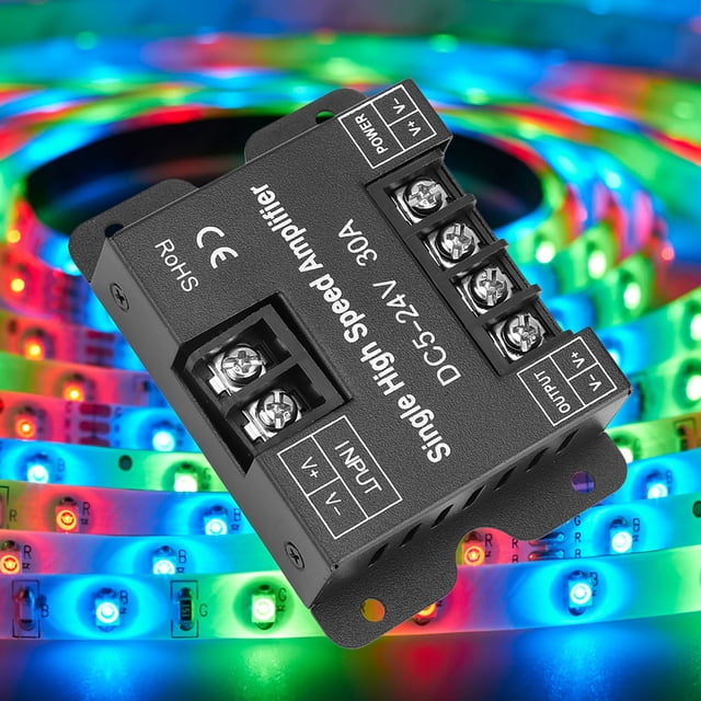 Amplificador de señal LED Jadeshay DC5-24V 30A Controlador