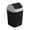 Black, variant on GSKKLQ Big Square Trash Can with Lid - Office Bathroom Waste Bin, Plastic Garbage Can Odor Control, Small Space Desk Side Bin, 5 Gallon