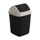 thumbnail image 2 of Papelera cuadrada con tapa para oficina y baño | Cubo de basura con tapa abatible para control de olores | Contenedor de basura de plástico para espacios pequeños, 2 of 6