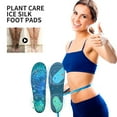 thumbnail image 3 of Visland 2 Pairs Acupressure Insoles Breathable Ice Silk Pain Relief Shoes Inserts Anti-slip Shock Absorbing Men Women Orthopedic Cushioning Massage Foot Pads, 3 of 7