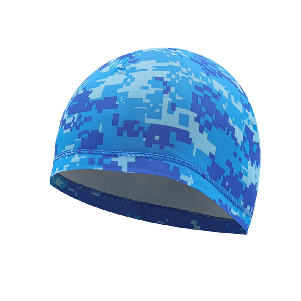 Tureclos Cooling Skull Caps Mesh Fabric Cold-Proof Biking Fashion Long-time  Service Sun Protection Breathable Cold-Proof Helmet Liner YM-M-C-09blue