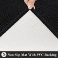thumbnail image 5 of Vaukki Black Bathroom Rug Sets 3 Piece Ultra Soft Absorbent Shaggy Bath Mat Non Slip Toilet Rug for Bathroom, 5 of 9