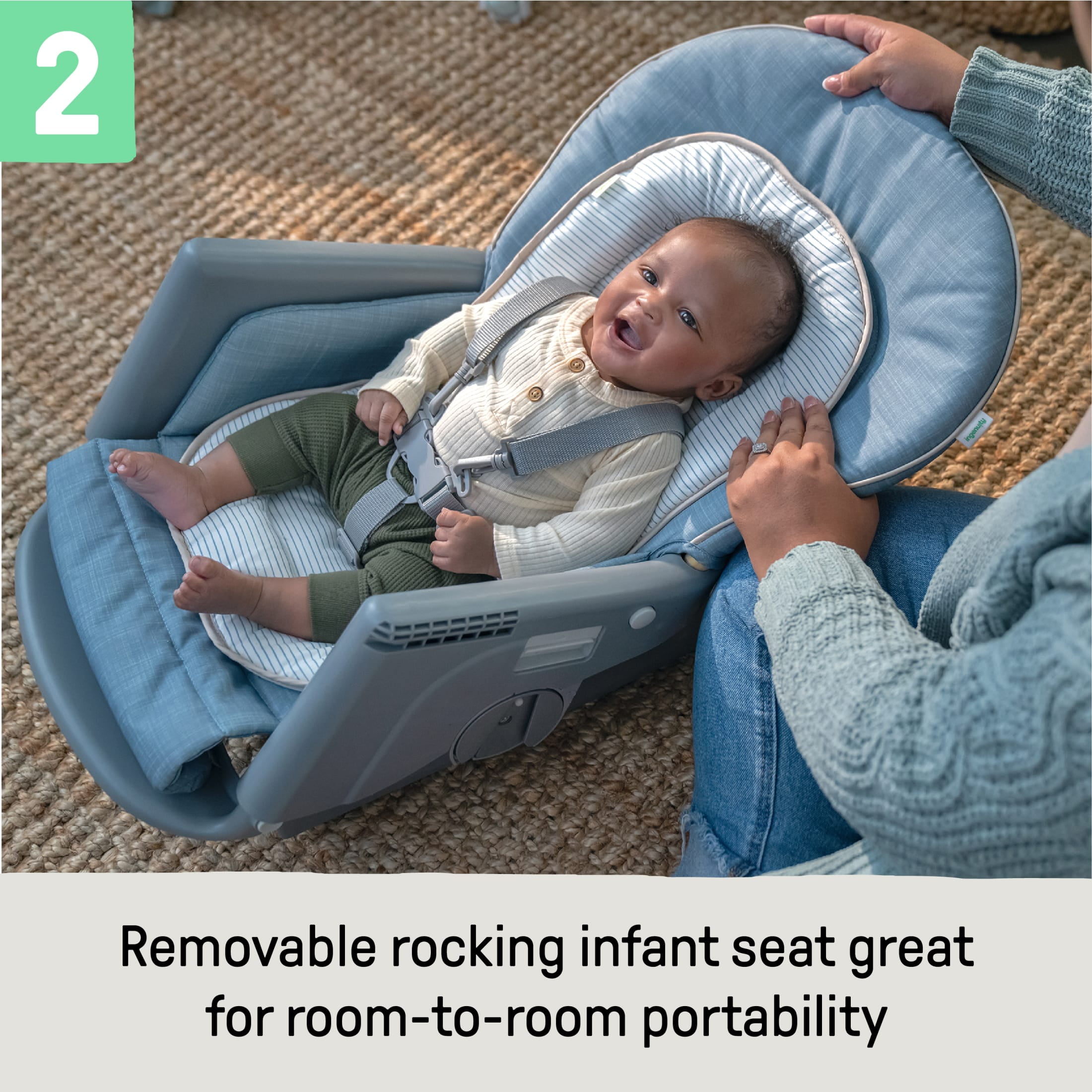 Ingenuity Proper Positioner Deluxe High Chair - Unisex, For Ages 0-60 Months