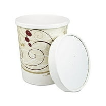 Flexstyle Double Poly Food Combo Packs 32 oz, Symphony, 25/Pack, 10 Packs/Carton