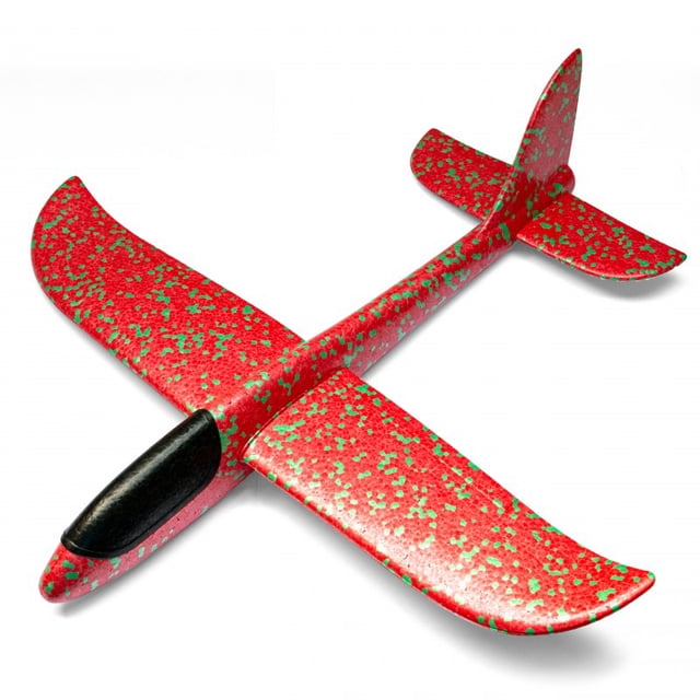 Toytexx Airplane Model Aircraft Toy Mini Hand Throw Model Plane Toy Free Flight Hand Launch Glider for for kids-Red Color