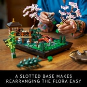 LEGO Icons Tranquil Garden Building Set - Detailed Japanese Zen Garden DIY Kit for Adults, Ages 18+ Gift for Wedding - Building Block Set for Home Decor - 10315