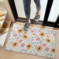 thumbnail image 2 of White Sunflower Colorful Flower Pattern Door Rugs,Washable Non Slip Door Mats Indoor,Decorative Door Mats,Entry Mat Indoor for Entrance,Bedroom,Kitchen,Bathroom,20"x32", 2 of 6