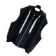 thumbnail image 4 of Chaleco con capucha con cremallera Cómodo chaleco sin mangas con capucha transpirable Chaqueta con bolsillos para hombres Mujeres Verano Negro L, 4 of 8