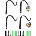 thumbnail image 1 of Elegante soporte para colgar plantas, ganchos de hierro minimalistas para decoración rústica, acero macizo con revestimiento resistente a la intemperie, fácil de instalar en cualquier superficie (4, 1 of 5