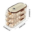 thumbnail image 2 of Mouliraty Stackable Egg Storage Container for Refrigerator, Eggs Holder for Fridg, Egg Organizer for Freshness & Space-Saving Storage, BPA-Free, 2 of 4