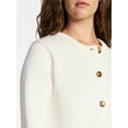 thumbnail image 3 of Time and Tru Women's Button Front Cardigan Sweater, Midweight, Sizes XS-XXXL, 3 of 6