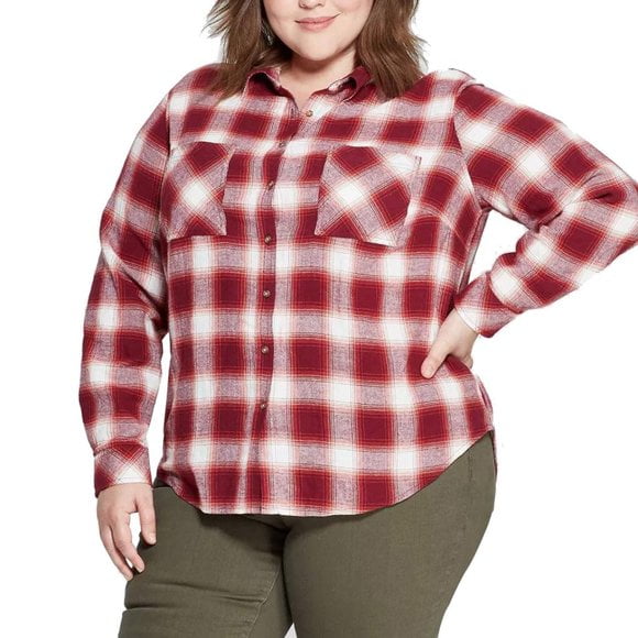 Universal Thread Women's Flannel Button 