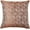 Brown, variant on Violet Linen Fortune 3D Geometric Pattern, Polyester Jacquard, Reversible, Silver, 18 Inch x 18 Inch, Decorative Throw Pillow