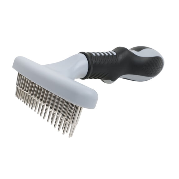 Dog Undercoat Rake Dematting Comb Grooming Brush for Shedding, Black