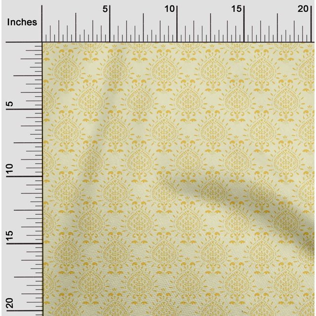 oneOone Tissu Popeline de Coton Imprimé Floral pour Couture Largeur 42 Pouces