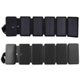 thumbnail image 3 of Panel solar USB Plegable NikouMX para exteriores cargador de fuente de alimentación color Negro, 3 of 8