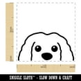 thumbnail image 2 of Peeking Doggy Dog Puppy Self-Inking Rubber Stamp Ink Stamper - Orange Ink - Small 1 Inch, 2 of 7