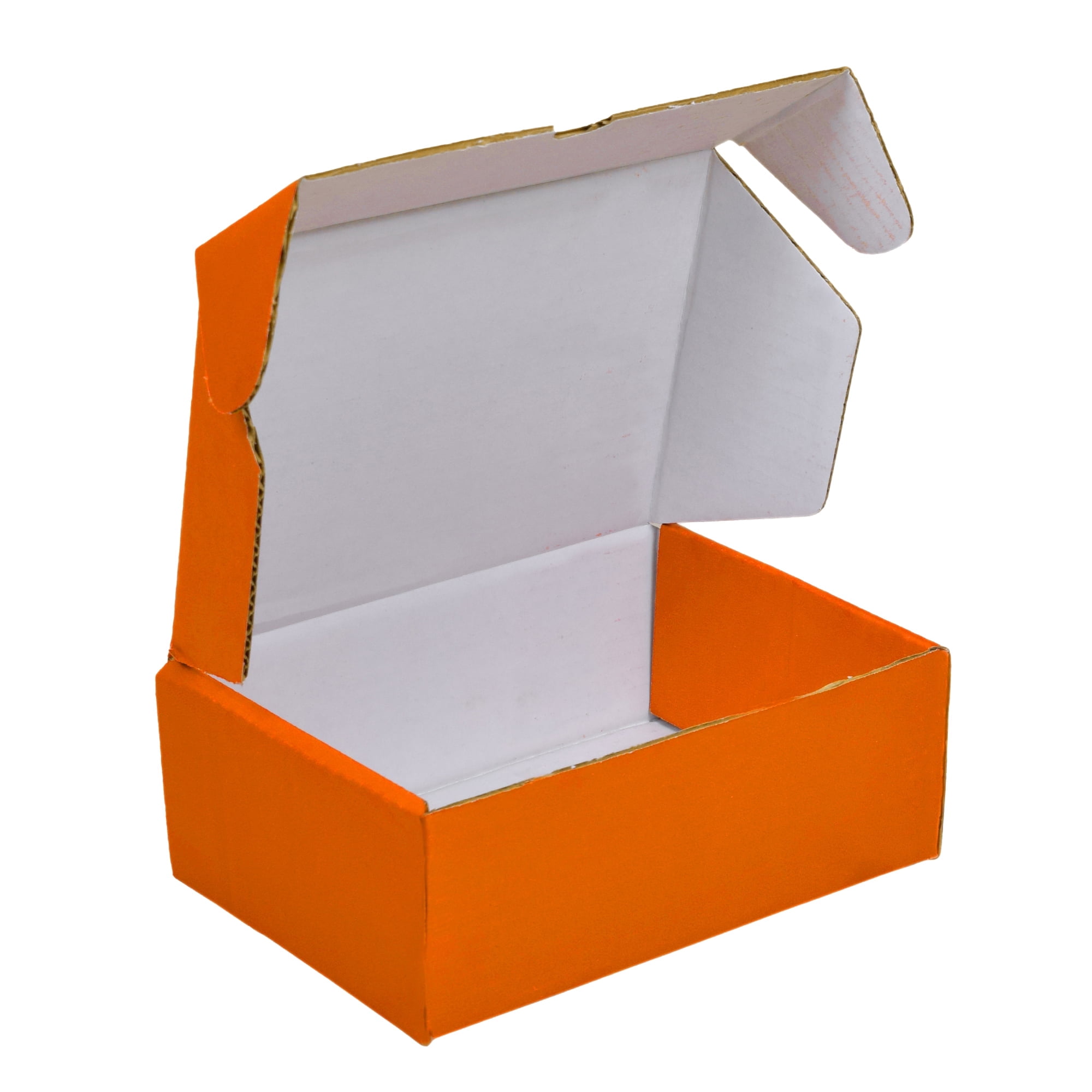 Ucanpack Heavy Duty Boxes For Moving Deluxe Mailer Box Medium Orange, 12 x 12 x 4" - 50 Pcs
