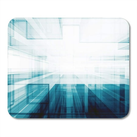 SIDONKU Blueprint Abstract Architecture 3D Rendering Blur Box Building Colors Mousepad Mouse Pad Mouse Mat 9x10