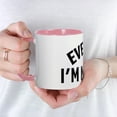 thumbnail image 5 of CafePress - Everyday I'm Muscle'n - 11 oz Ceramic Mug - Novelty Coffee Tea Cup, 5 of 6