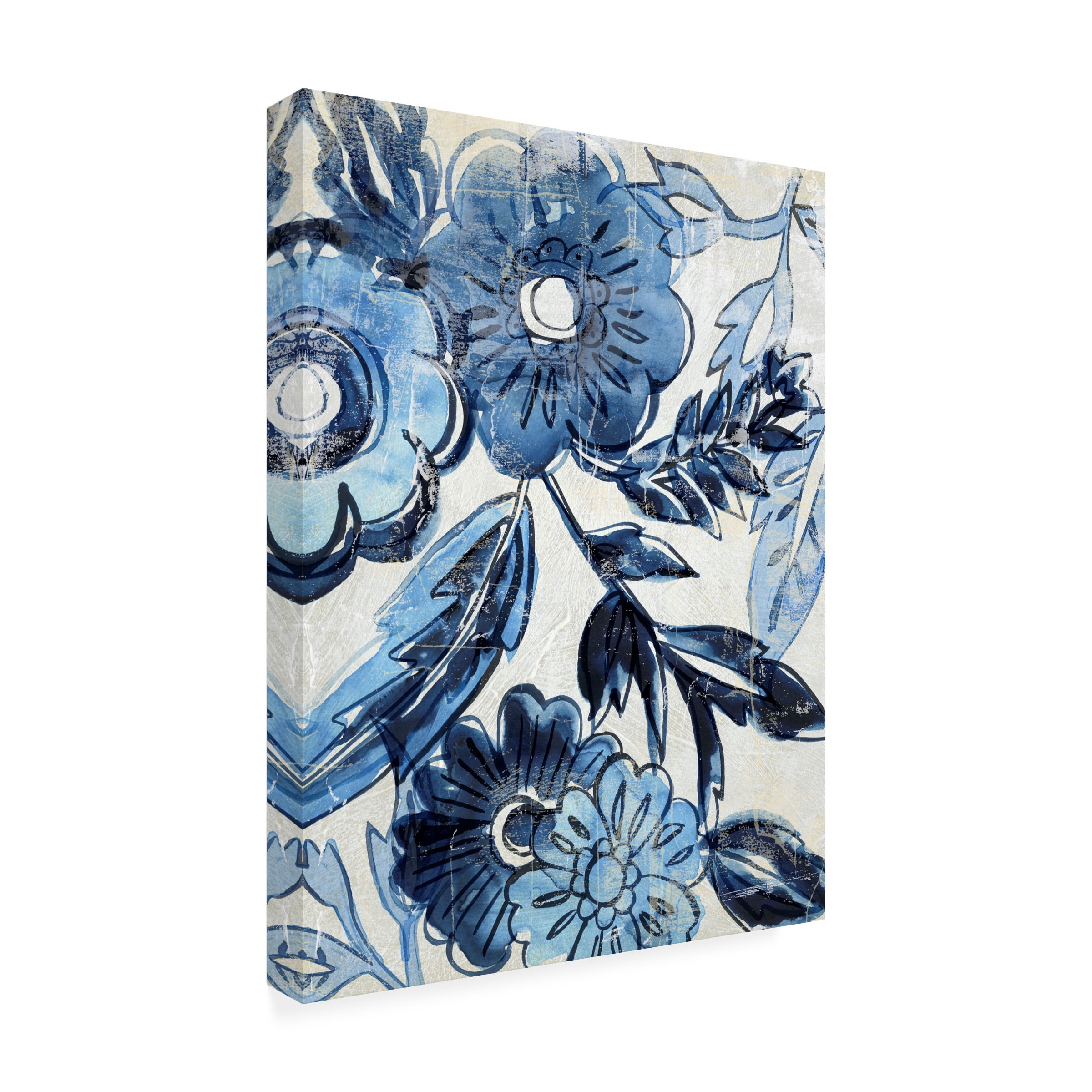 Chariklia Zarris 'Indigo Porcelain I' Canvas Art