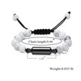 thumbnail image 2 of Cremation Jewelry Cylinder Urn Bracelet for Ashes for Women Men Handmade Braided Adjustable Memorial Keepsake Bangle Bracelet, 2 of 7