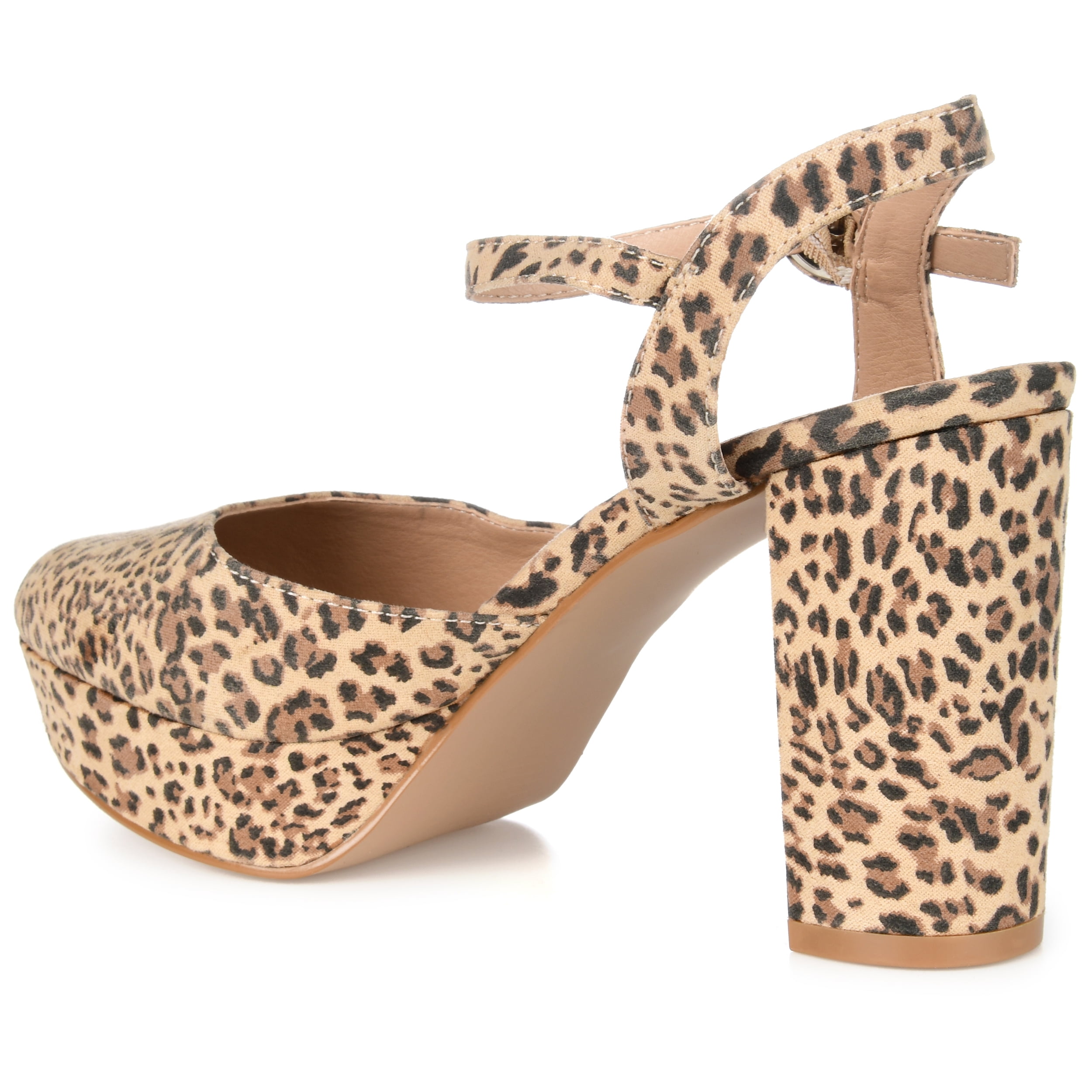 Journee Womens Roslynn Almond Toe High Block Heel Pumps, Widths Available