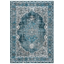 SAFAVIEH Vintage Hamadan Petar Oriental Area Rug, Blue/Ivory, 8' x 10'