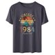 thumbnail image 1 of Liamobondopolis - Camiseta vintage de 1984 para mujer, regalo de 40 cumpleaños, con estampado de letras, estilo retro, para fiesta, informal, de manga corta, 1 of 1