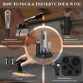 thumbnail image 2 of Ca'Lefort Electric Wine Opener with Charging Base - 7 in 1 Automatic Wine Opener Set Rechargeable Corkscrew Kit Contains Foil Cutter Vacuum Stopper and Wine Pourer for Birthday Gift, 2 of 6