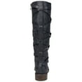 thumbnail image 4 of Journee Womens Carly Stacked Heel Riding Boots, 4 of 10