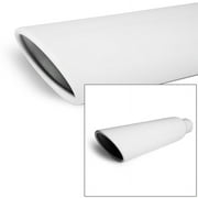 Universal Stainless Truck Angled White 18 inch Weld-On Exhaust Tip 2.5 In 4 Out