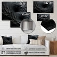 thumbnail image 4 of Designart "Black Spiraling fractal sprial In Black"Abstract Spirals Metal Wall Art Black Modern Office Room Wall Art, 4 of 6