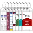 thumbnail image 1 of Portaetiquetas para equipaje de crucero SEAVILIA, paquete de 8 unidades, impermeable, 1 of 7