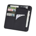 thumbnail image 1 of WHAMVOX Car Ticket Holder 1Set Black Pu With Random Line Color For Sun Protection, 1 of 4