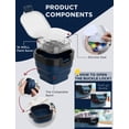 thumbnail image 2 of DUGATO Airtight Watercolor Palette Box (16-Well) with Lid & Collapsible Brush Basin - Portable Paint Saver for Acrylic, Gouache, Oil - Travel Art Supplies (Blue), 2 of 8