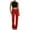 Watermelon Red 1, variant on Kaemgyyd Jeans for Women Casual Fashion Low Rise Stretch Denim Pants Trendy Button Wide Leg Trousers with Pockets