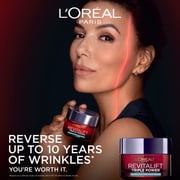 LOreal Paris Revitalift Triple Power Face Moisturizer, Unscented Cream, 1.7 oz