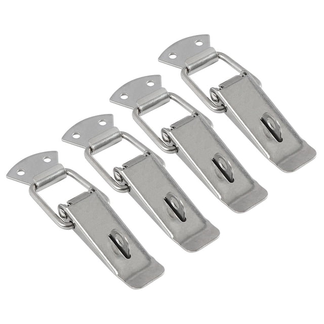 4pc Latch Catch Stainless Steel Cabinet Boxes Handle Toggle Lock Clamp Hasp
